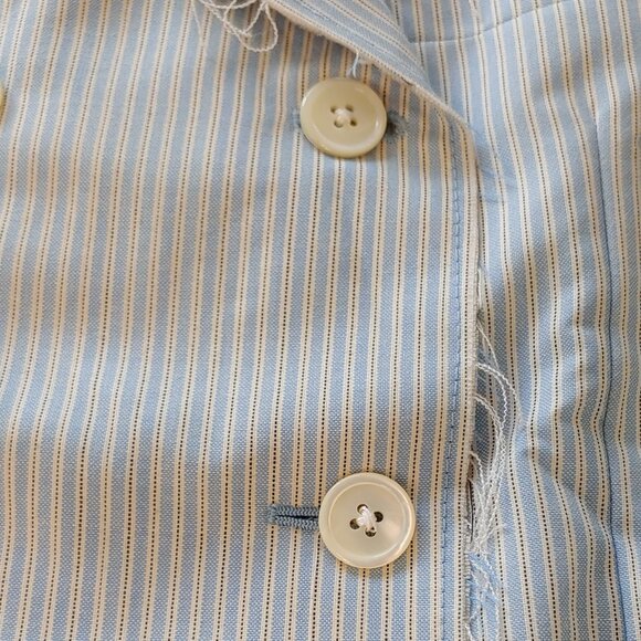 NEW THOM BROWNE BLUE Striped Wool Double Breasted BLAZER Women's RARE - Picture 7 of 16